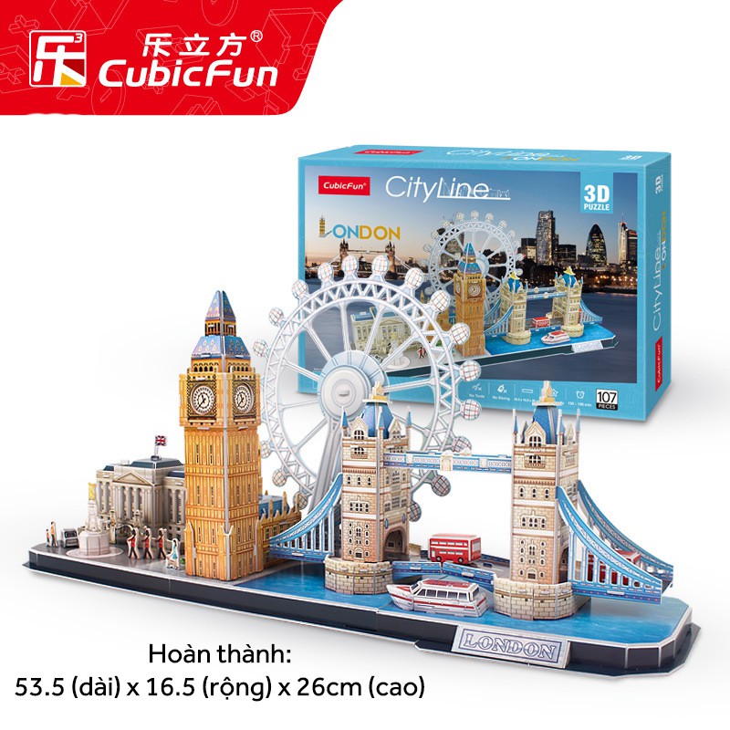 Mô hình lắp ghép giấy 3D CubicFun - Mô hình thành phố CityLines Series