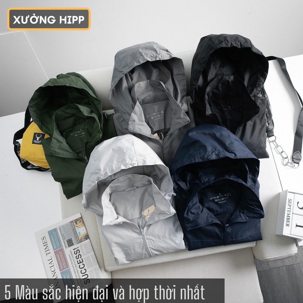 Áo khoác gió nam Muji Xuất Nhật 2 lớp Xưởng Hipp, có mũ tháo dời, chất vải dù nhập chống nước - 2KGM | WebRaoVat - webraovat.net.vn