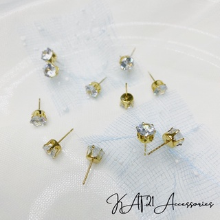 Khuyên tai, Bông tai nhỏ xinh mạ vàng kat.21accessories