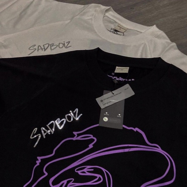 Áo thun SADBOIZ SAD STORY SS2 black/white-SADBOIZAINTCRY