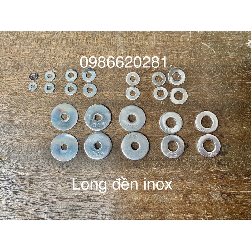 Long đền inox bằng