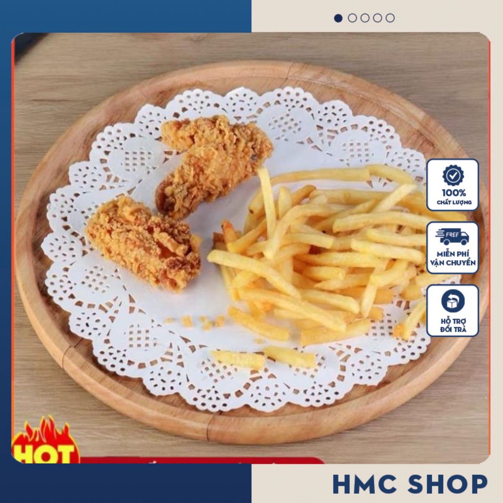 [Đục Hoa Văn] Giấy Thấm dầu ăn, hút dầu mỡ họa tiết hoa văn đục lỗ tập 140 tờ