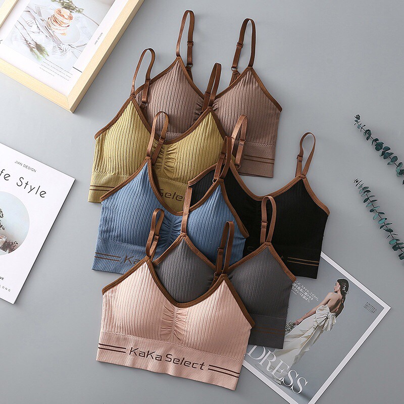 Áo Bra - Áo Bra croptop Kaka Select - Áo Bra Nữ Nhún Ngực 0344