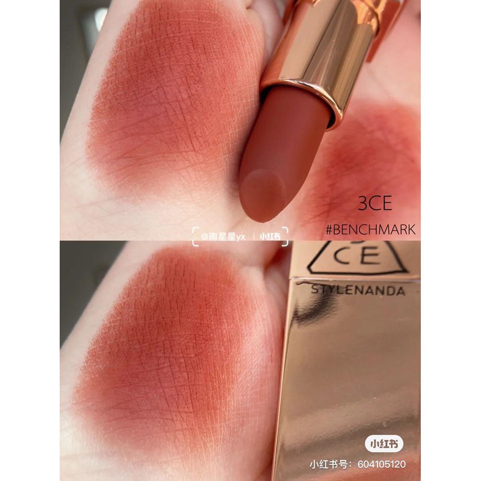 (SALE) Son 3CE Vỏ Vàng 226/227/228 3CE Matte Lip Color