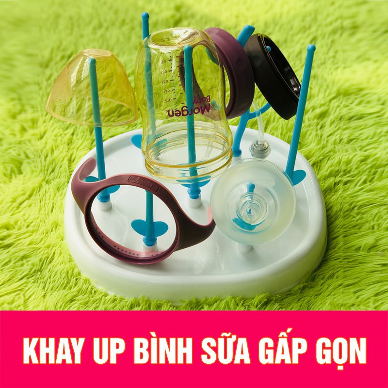 (Chuyên sỉ) Khay/Giá úp bình sữa cho bé 7 thanh