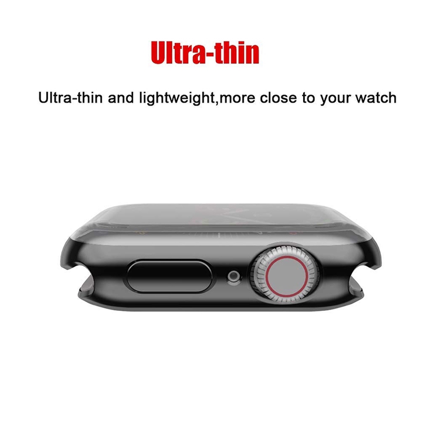 360 Full Plating Case Apple Watch Case 38mm 42mm 40mm 44mm Iwatch Series 5 4 3 2 1 Protective Frame TPU Soft Cover Smartwatch accessories