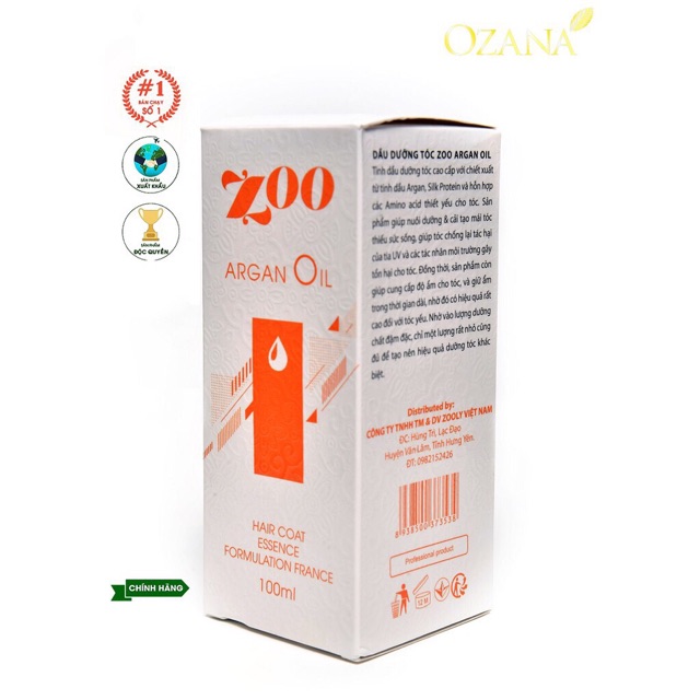 Tinh dầu dưỡng tóc Argan oil của hãng ZOO( 30ml_100ml) _ TD06 | BigBuy360 - bigbuy360.vn