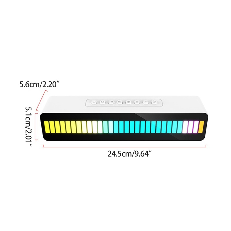 Loa zzz Không Dây Âm Thanh Siêu Trầm Có Đèn RGB Nhiều Màu Sắc Cho Xe Hơi