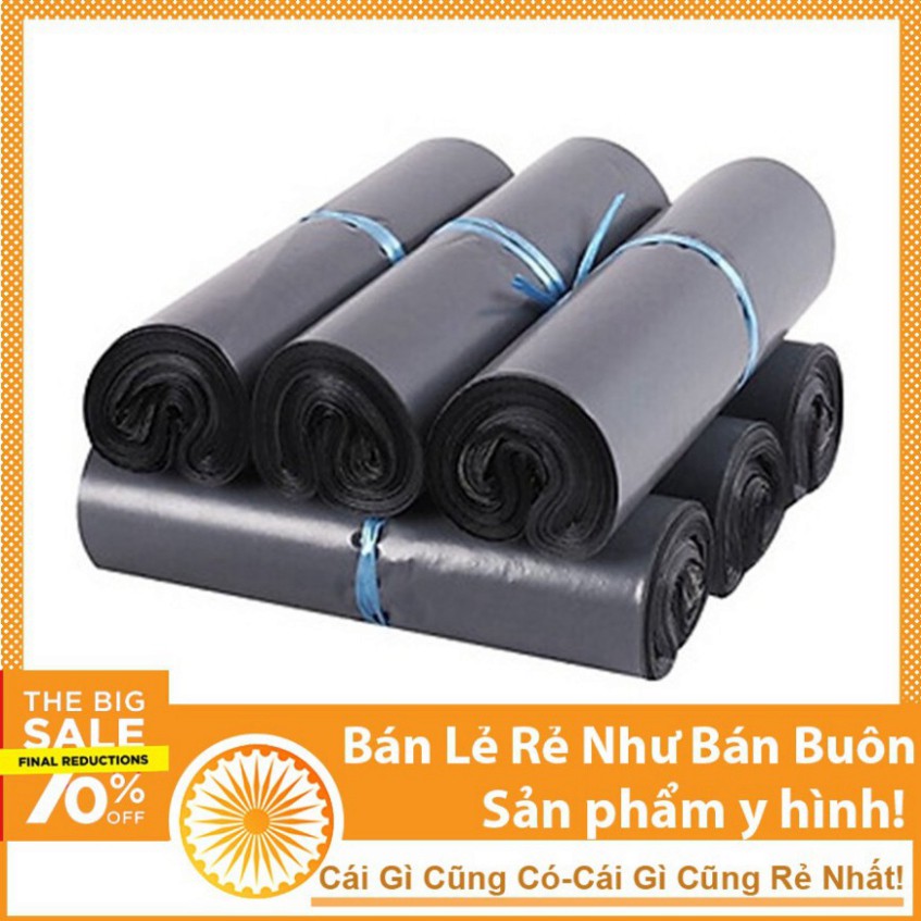 [Flash Sale] 100 Chiếc Túi Đóng Hàng Niêm Phong Tự Dính Màu Đen size 17x30cm Đóng Gói Phụ Kiện, Bộ Đồ Nhỏ