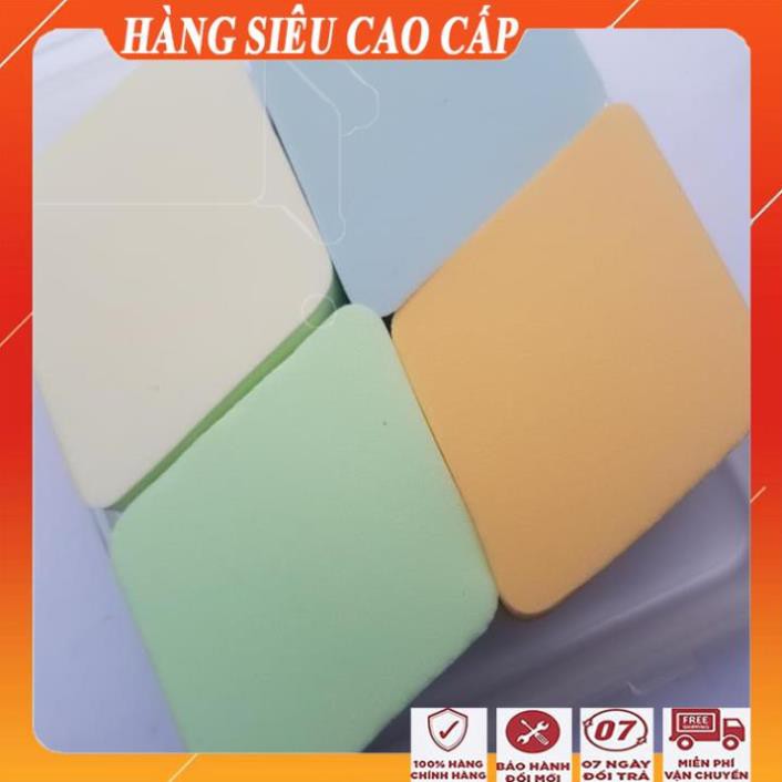 [FreeShip - HÀNG CHÍNH HÃNG] Sét 4 miếng mút trang điểm đa năng cao cấp/Bông trang điểm hình thoi 4 miếng sidumi