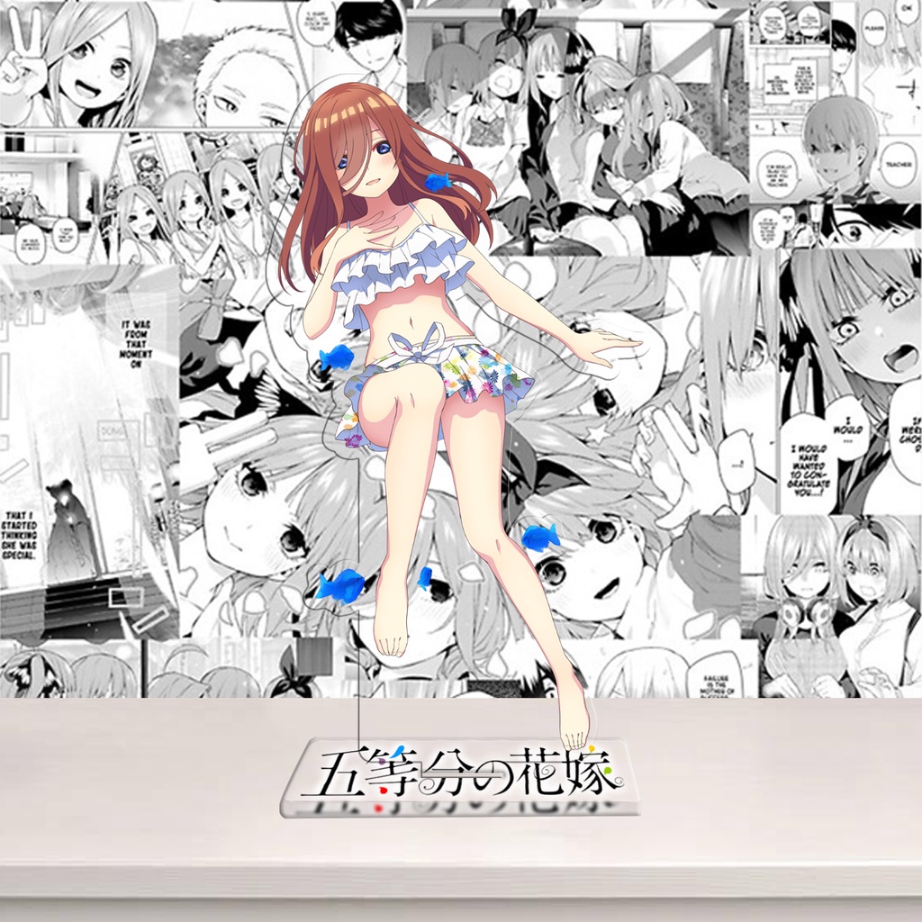 Standee Nhà Có 5 Nàng Dâu, Gotoubun no Hanayome, mô hình nhân vật Miku, Nino, Itsuki, Ichika, Yotsuba