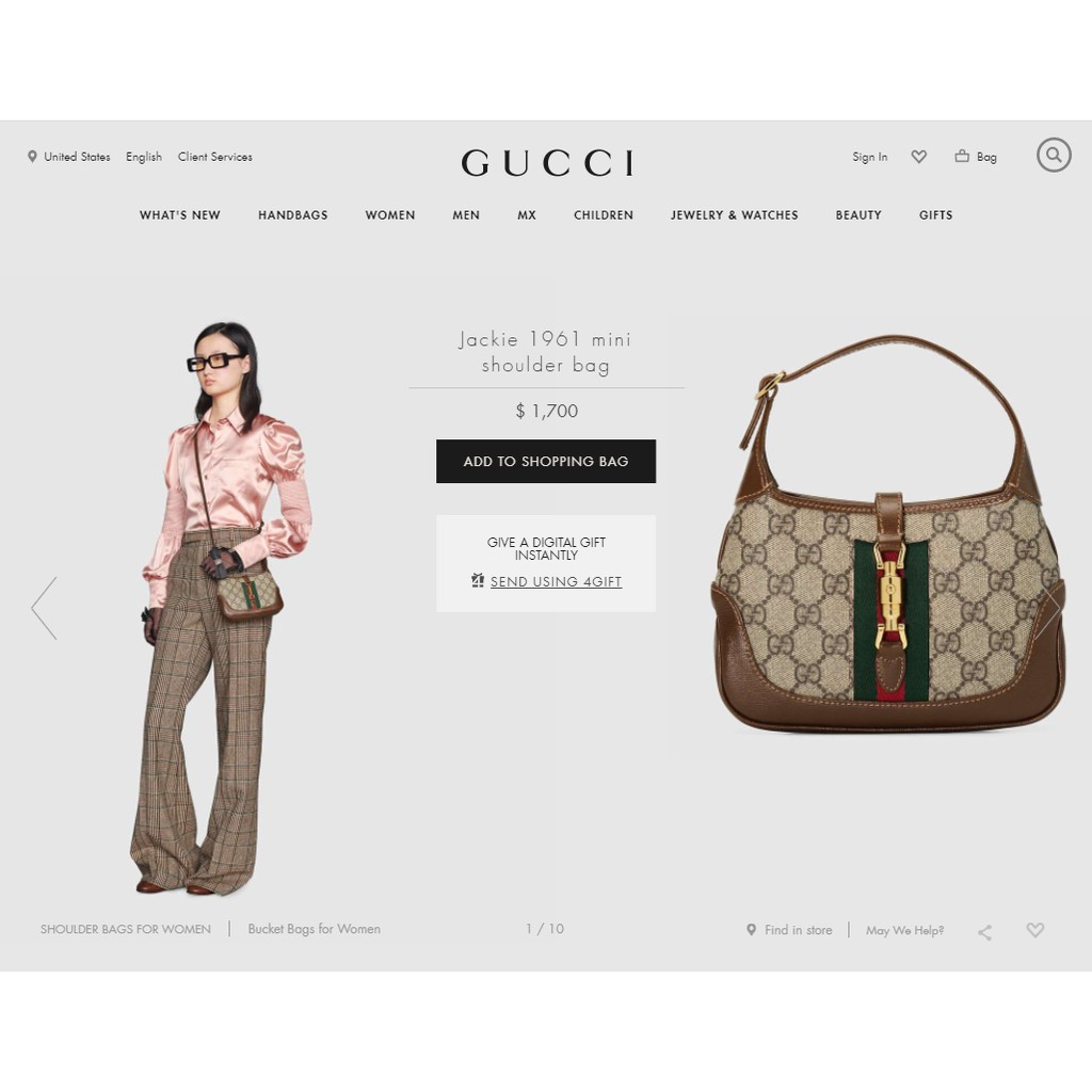 Túi Gucci Jackie 1961 Mini - Size 19 - Full Box - Túi Xách Nữ Mini