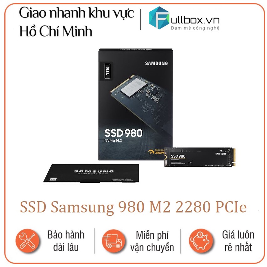 SSD Samsung 980 M2 2280 PCIe Chính Hãng Samsung