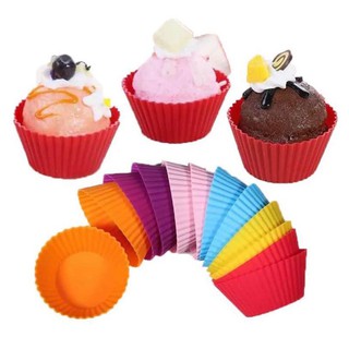 Khuôn silicon cupcake tròn 7cm