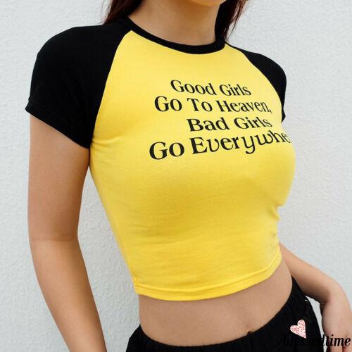 Áo croptop ngắn tay màu vàng đen nữ tính