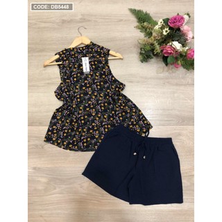 Set bộ đùi in hoa cột nơ