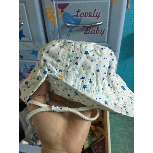 Mũ cotton Hàn siêu mềm mát cho bé 6-10kg đội 2 kiểu