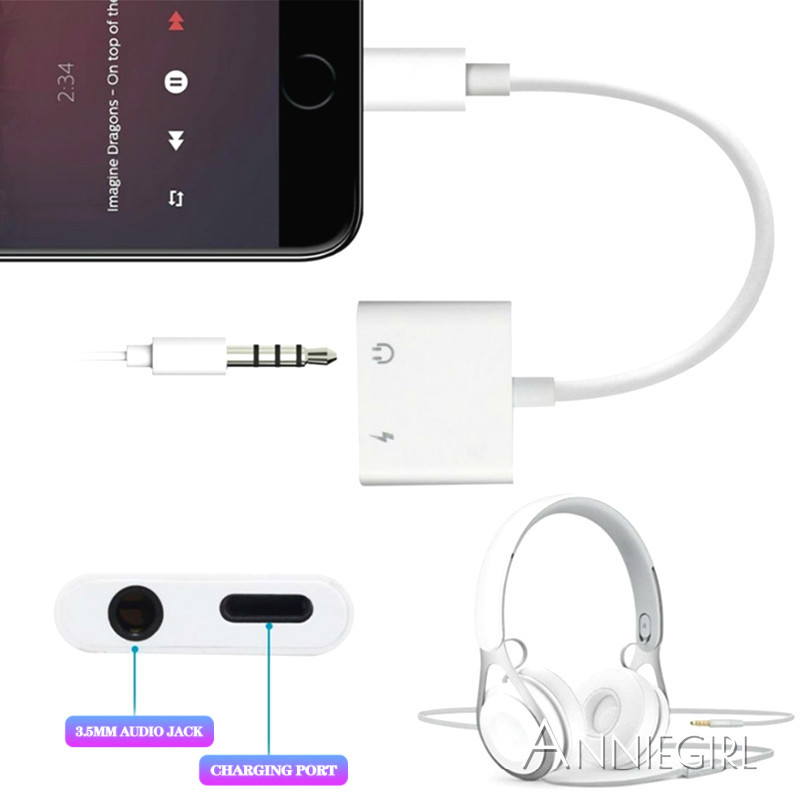 Cáp sạc Lightning kiêm tai nghe 2 trong 1 với giắc cắm 3.5mm cho iPhone