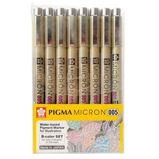 Bộ Bút Line đi nét Kháng Nước  Sakura Micron (size 005-8)