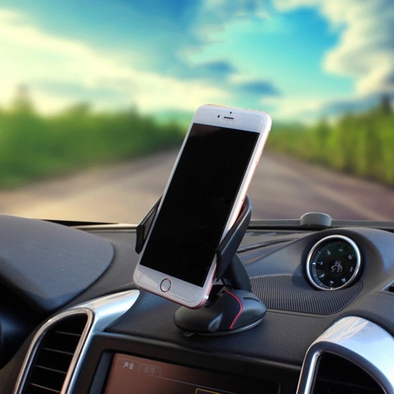 360 ° Giá Đỡ Điện Thoại Gắn Xe Hơi Có Thể Gập Lại Cho Điện Thoại Thông Minh
