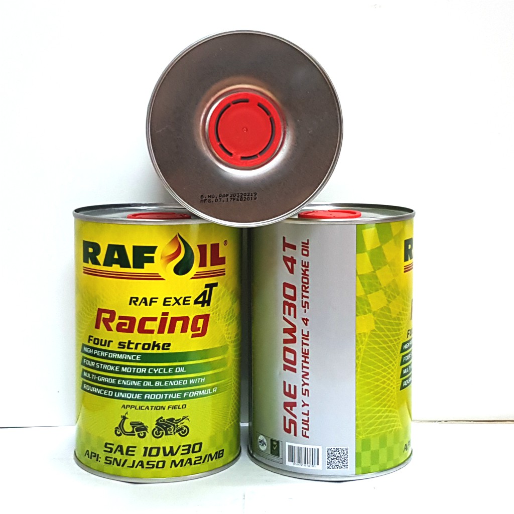 Combo 6 Lon  Rafoil Racing RAF EXE 4T 10w-30 Full Synthetic Api SN 800ML