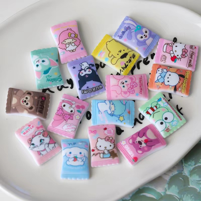 Phụ Kiện Ghim Trang Trí Giày Crocs Kuromi Candy Charm Hello Kitty Jibits Sanrio Croc Jibbits Dễ Thương DIY