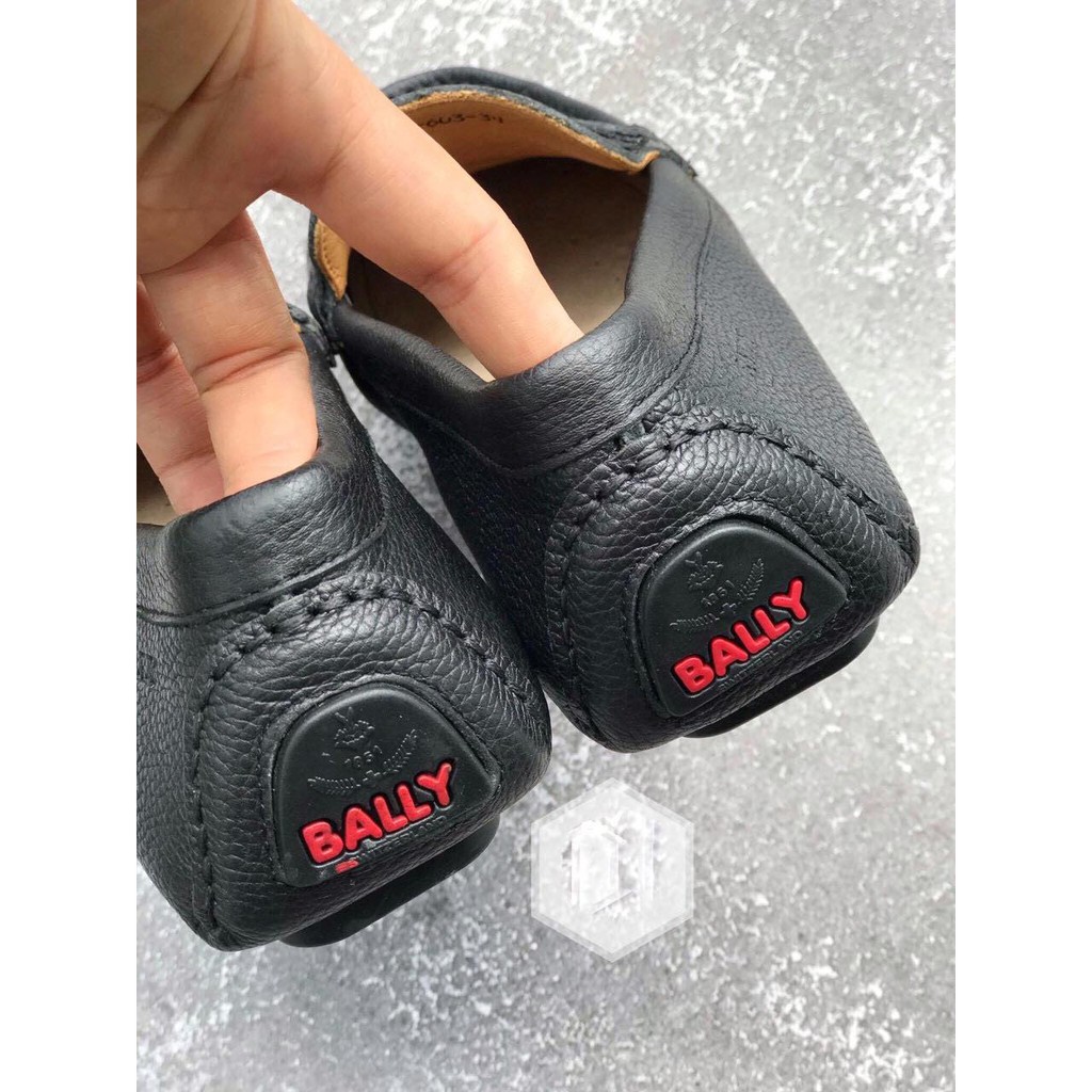 Giày mọi nam Bally, da bò dày và rất mềm, may toàn bộ đế, siêu bền, không có gì để hỏng size 39-43 (màu đen)