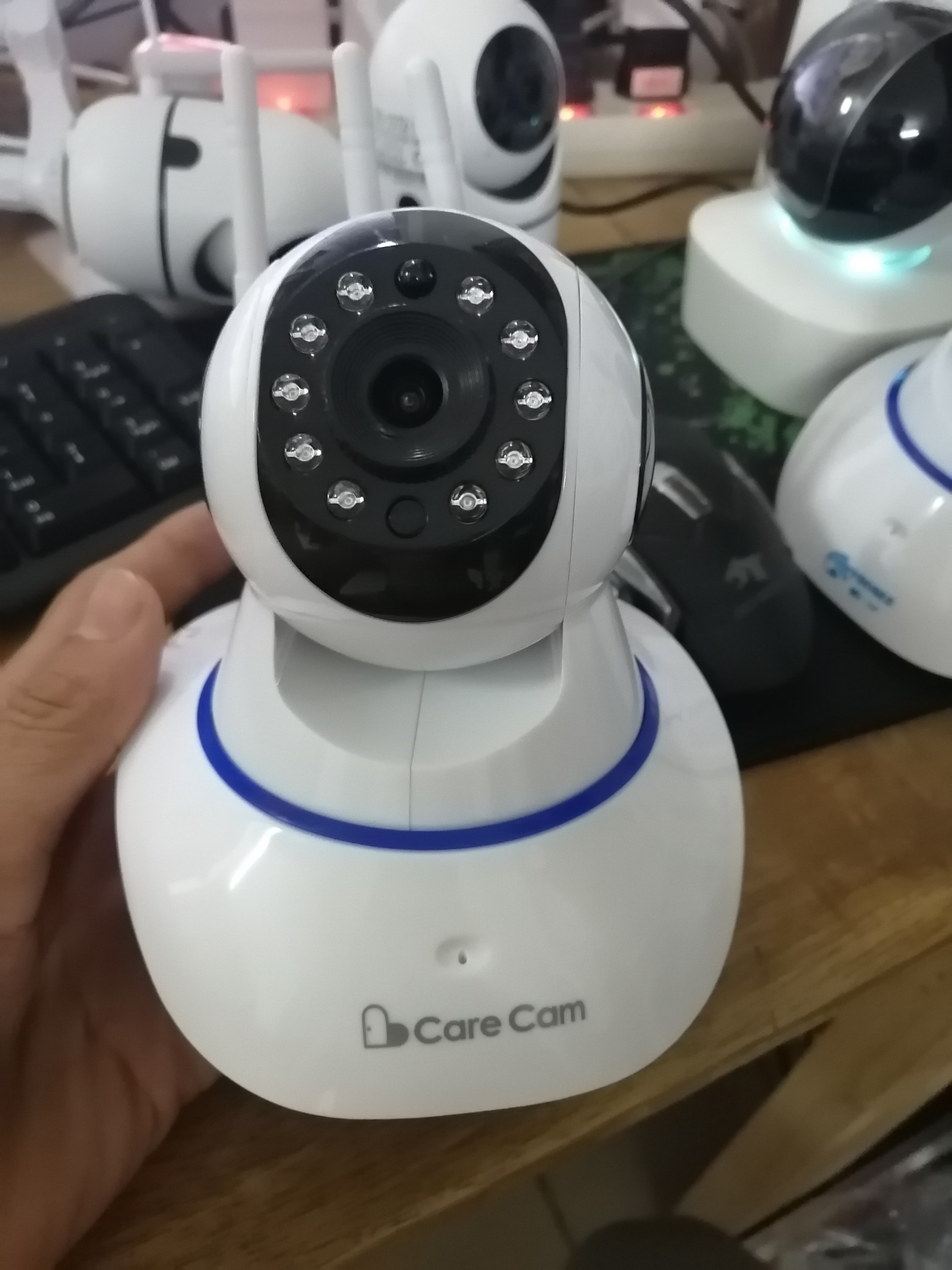 Camera wifi 360 độ Care Cam 2.0 Mpx full HD1080 chuẩn nén H265+ đàm thoại 2 chiều, kết nối Smart Home