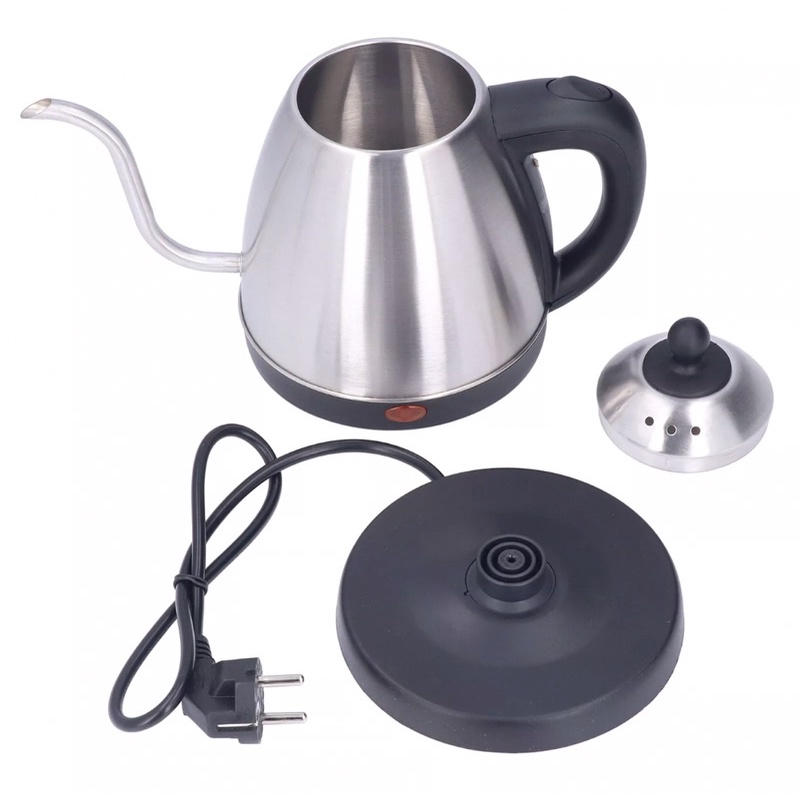 Ấm siêu tốc cổ ngỗng điện drip, pour over, brew V60 cà phê