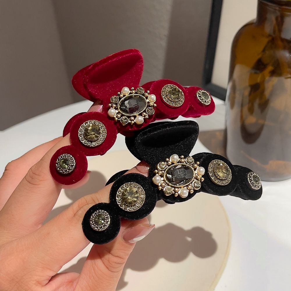 Kẹp tóc càng cua màu trơn phong cách Hàn Quốc thời trang cho nữ