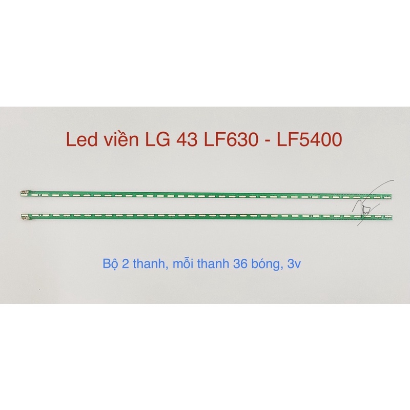 [Mới] Bộ Led Tivi LG 43 LF630 - LF5400 Sẵn Keo (2 Thanh)