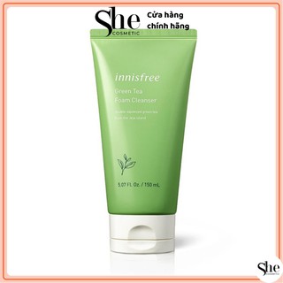 [RẺ VÔ ĐỊCH] FREESHIP Sữa rửa mặt trà xanh Innisfree GREEN TEA CLEANSING FOAM HÀN QUỐC