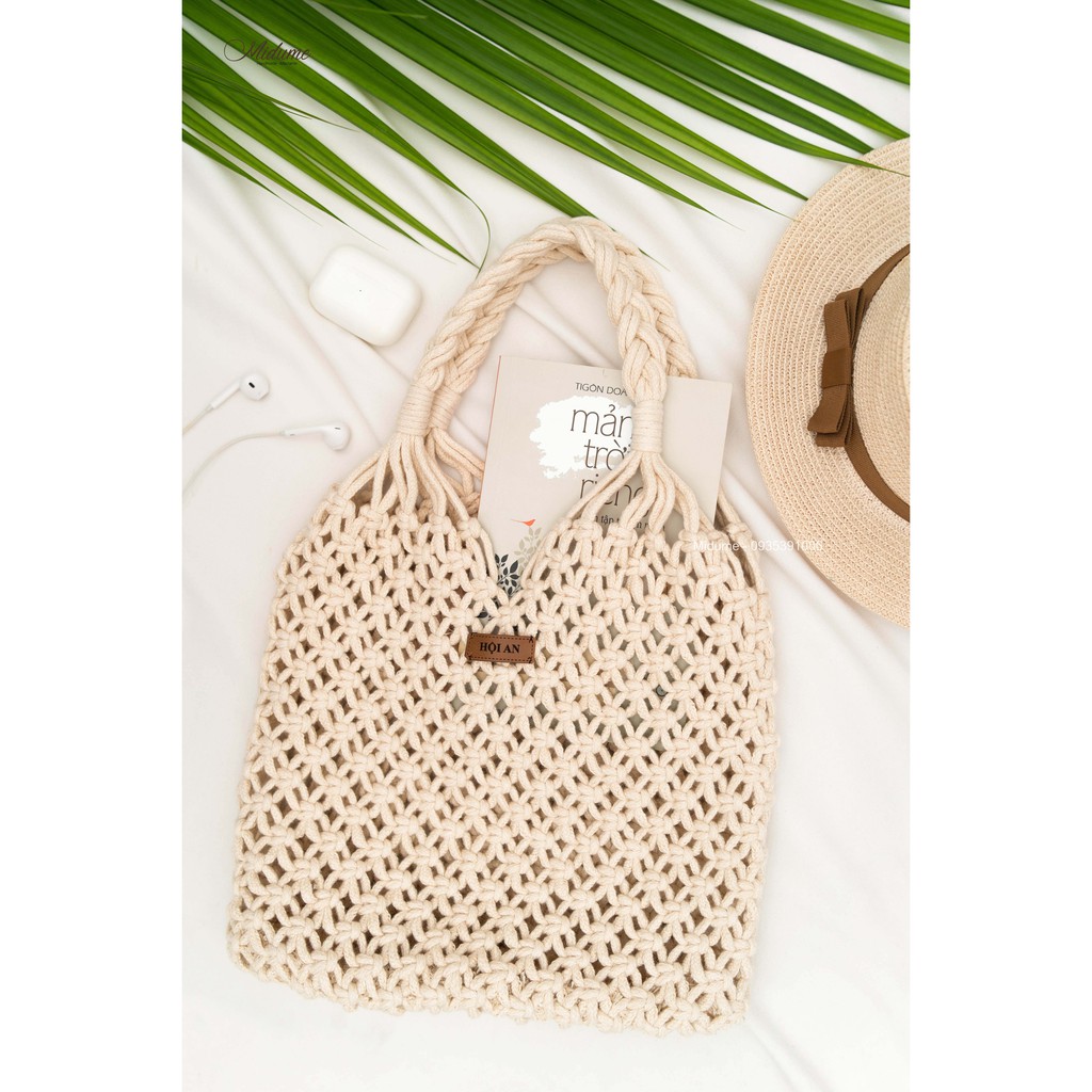 Set nguyên liệu làm túi xách Macrame - Túi Lưới