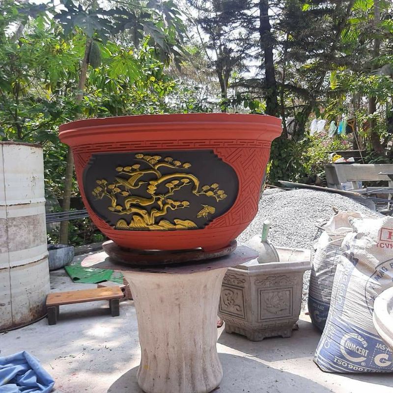 Khuôn đúc chậu tròn 60 kèm chân. Nhựa abs có lòng trong dễ dàng sử dụng