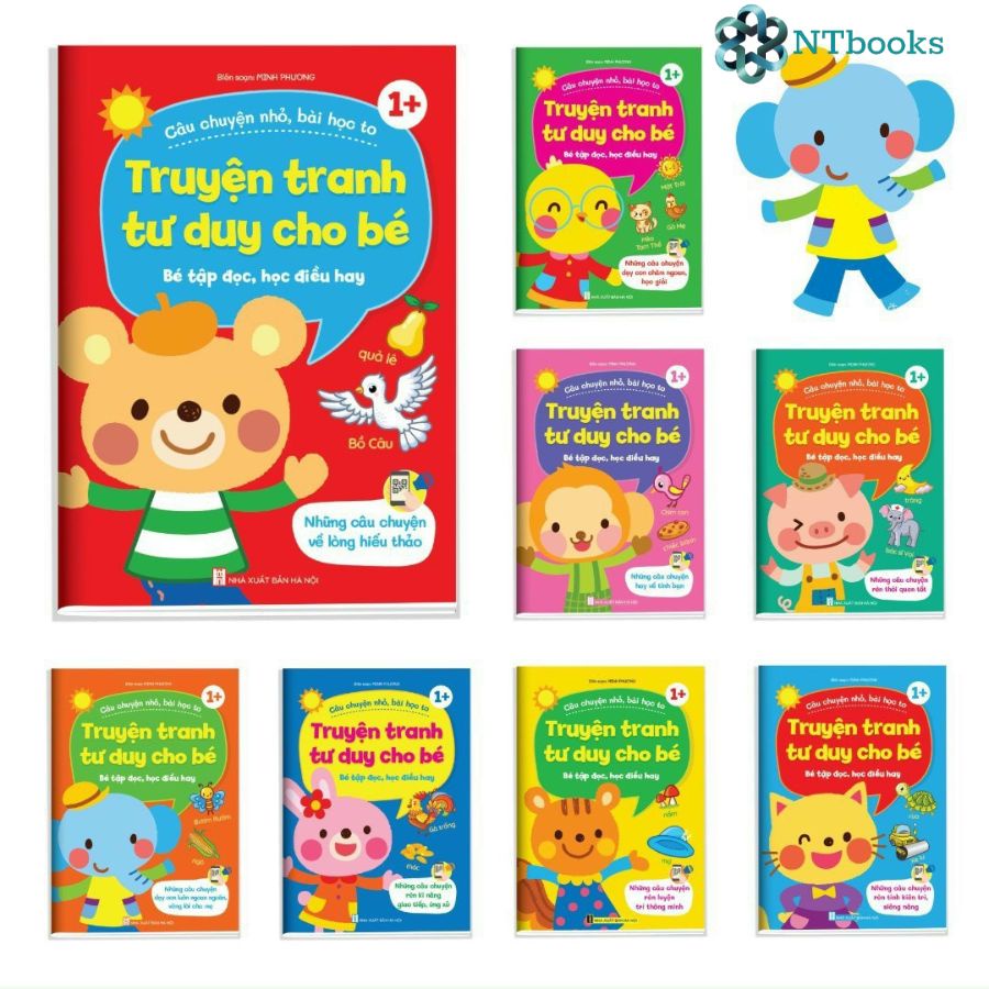 Sách Câu chuyện nhỏ, bài học to - Truyện tranh tư duy cho bé: Bé tập đọc, học điều hay