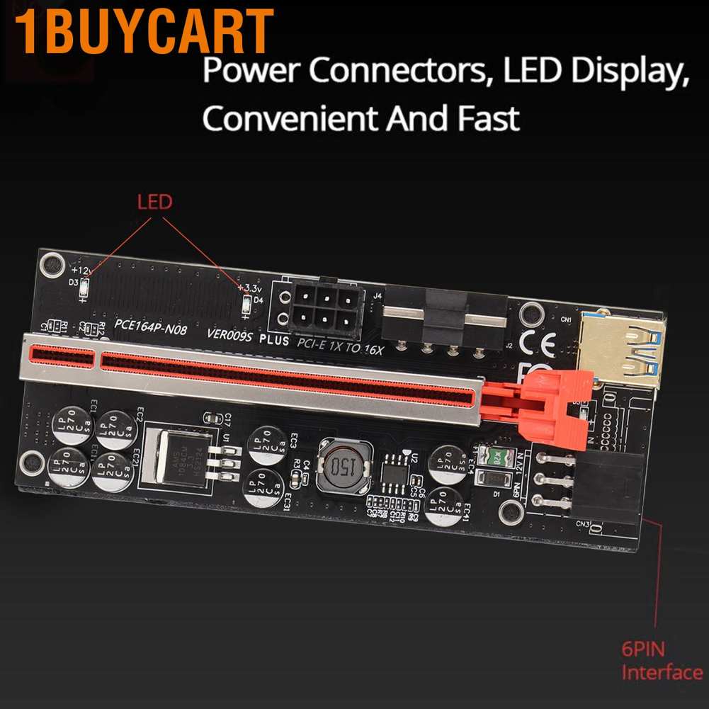 Thẻ chuyển đổi PCIE 1X sang 16X dễ vận hàng 4 tụ FP hiệu suất cao
