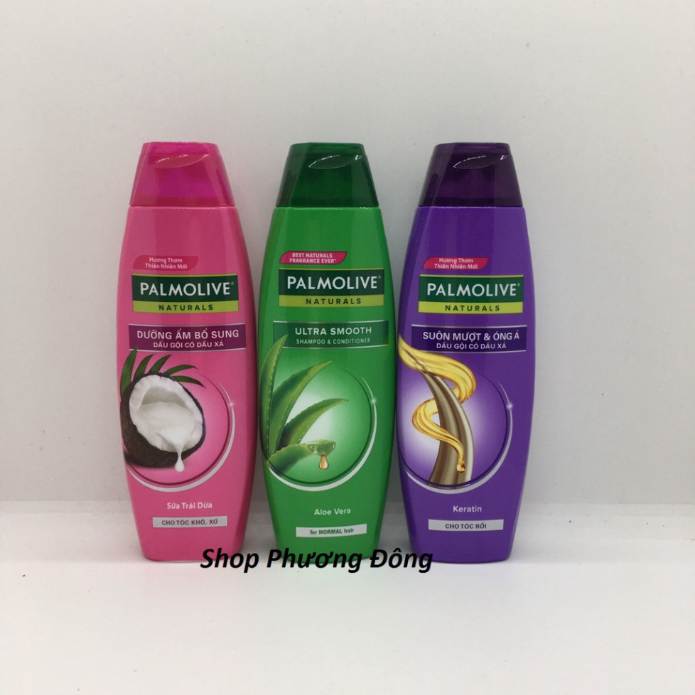 (Đủ loại) Dầu gội có dầu xả Palmolive Naturals suôn mượt và dưỡng ẩm thiên nhiên 180ml