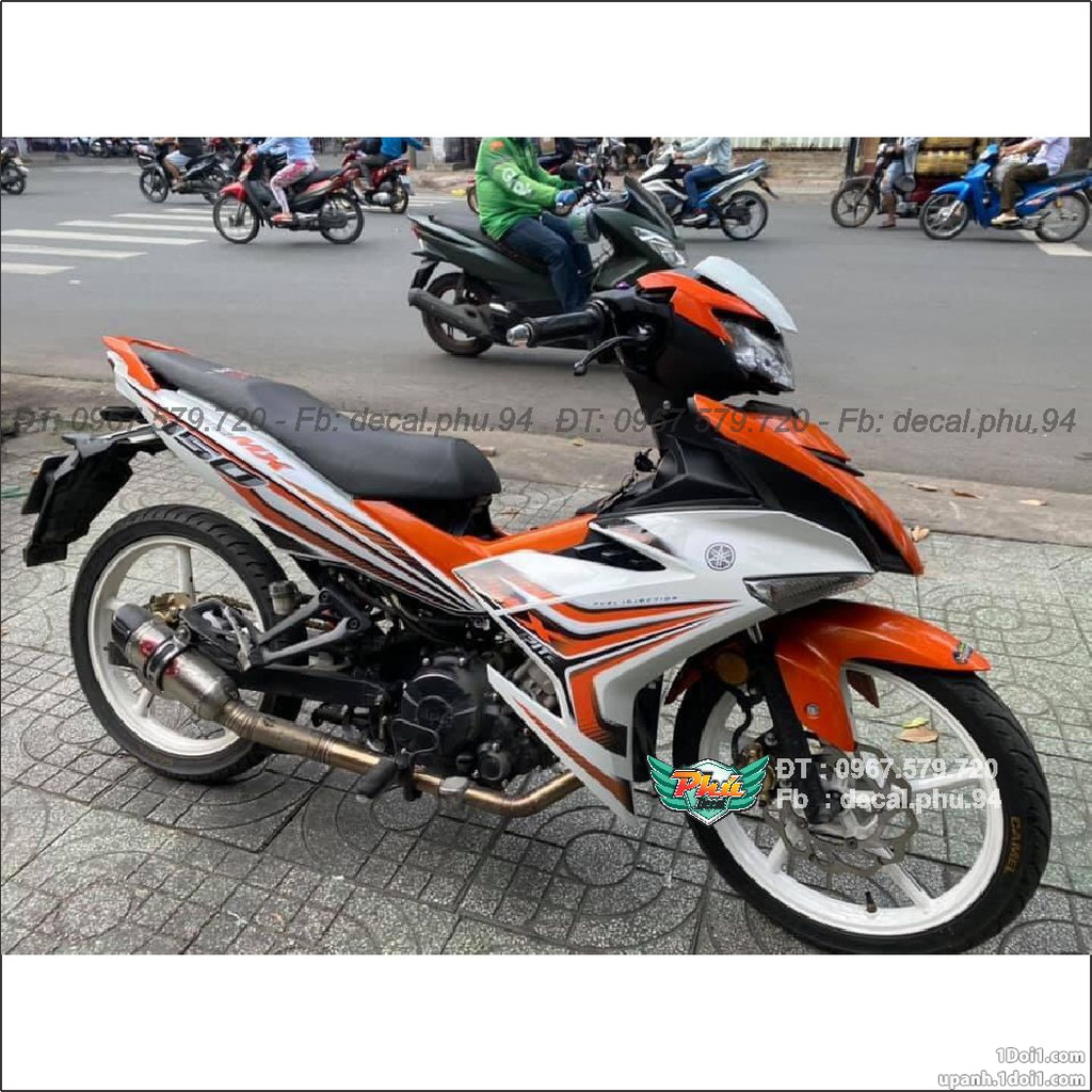 Tem Rời Exciter 150 Trắng cam (J)