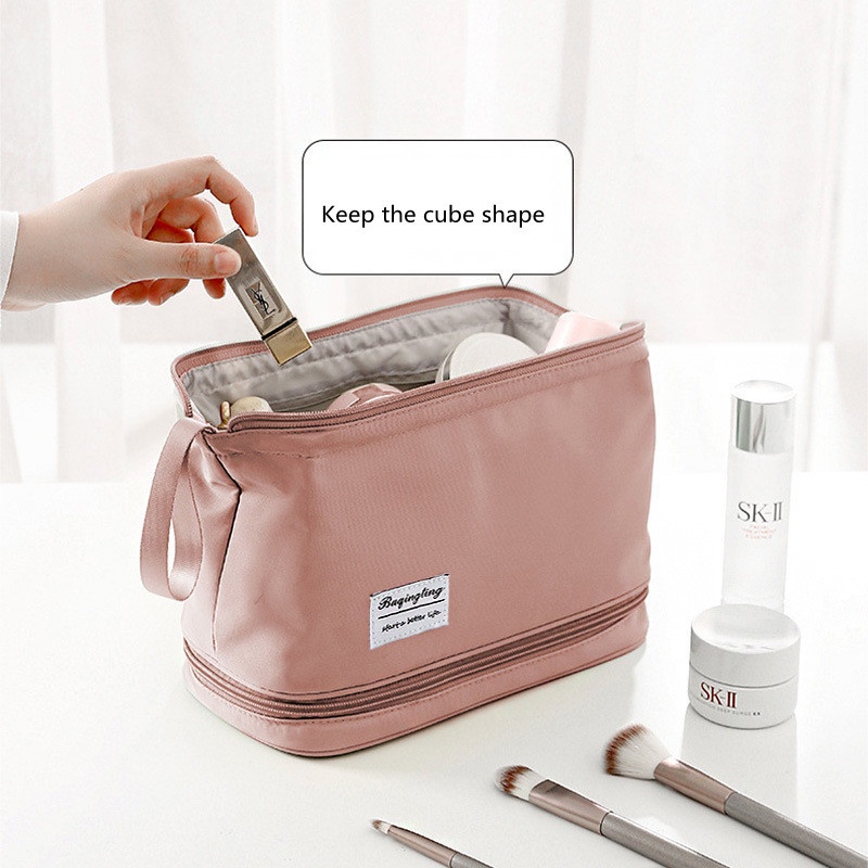 Evertoner Túi Đựng Mỹ Phẩm Hai Lớp Đa Năng Chống Thấm Nước Tiện Dụng Khi Đi Du Lịch