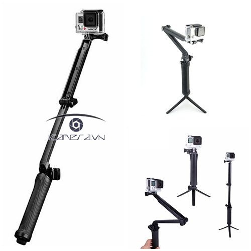 [Mã ELFLASH5 giảm 20K đơn 50K] MONOPOD TRIPOD STAND 3-WAY CHO GOPRO HERO