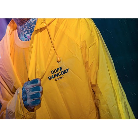 Áo mưa Thái Lan teen Dope Raincoat siêu hot ( Vàng và Đen)
