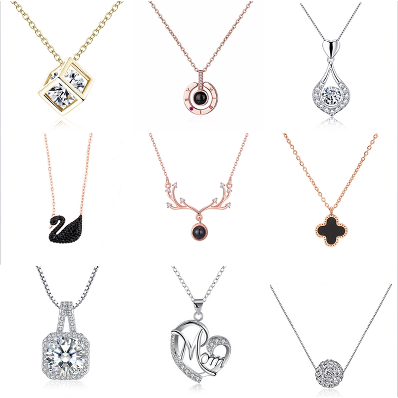 [Mã FASHIONCB231 hoàn tối đa 30K xu đơn 99K] Vòng cổ dây dài đính đá nhân tạo 9 mẫu xinh xắn