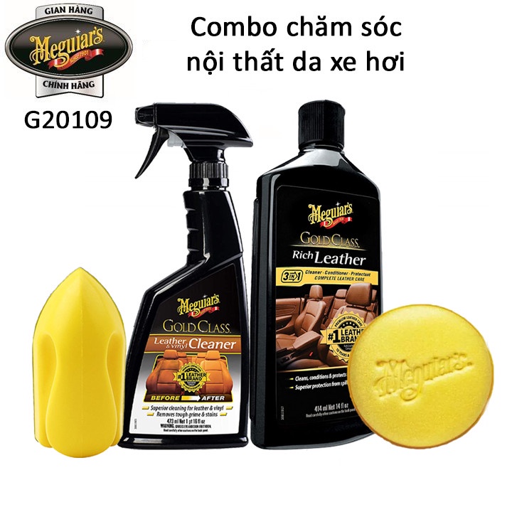 Meguiar's Combo G7214 chăm sóc và bảo vệ da ô tô (4 sản phẩm) - G20109