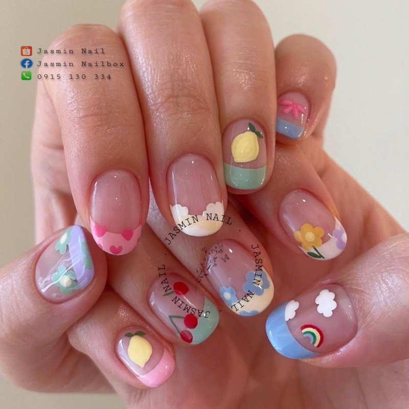 [Mã NHUQAD giảm 10% đơn 100k][NAIL BOX] Nailbox móng úp thiết kế sẵn mẫu desgin hàn quốc