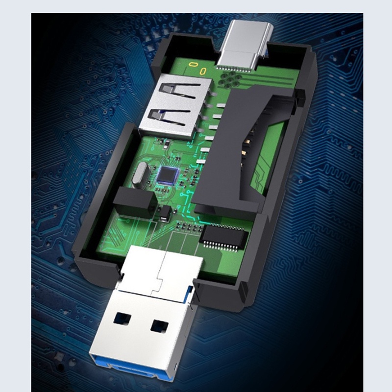 Đầu đọc thẻ nhớ SD Type-c kiêm chuyển đổi type-c sang usb đa năng