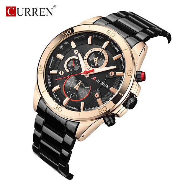 Mới Đồng Hồ Quartz Curren 8275 Chrono