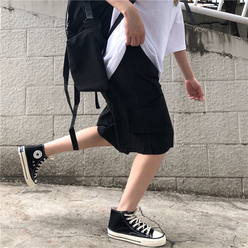 Quần Short Ống Rộng Có Túi Phong Cách Retro | BigBuy360 - bigbuy360.vn