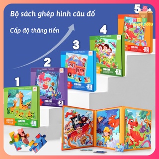 Bộ tranh ghép hình nhiều chủ đề cho bé mảnh ghép nam châm