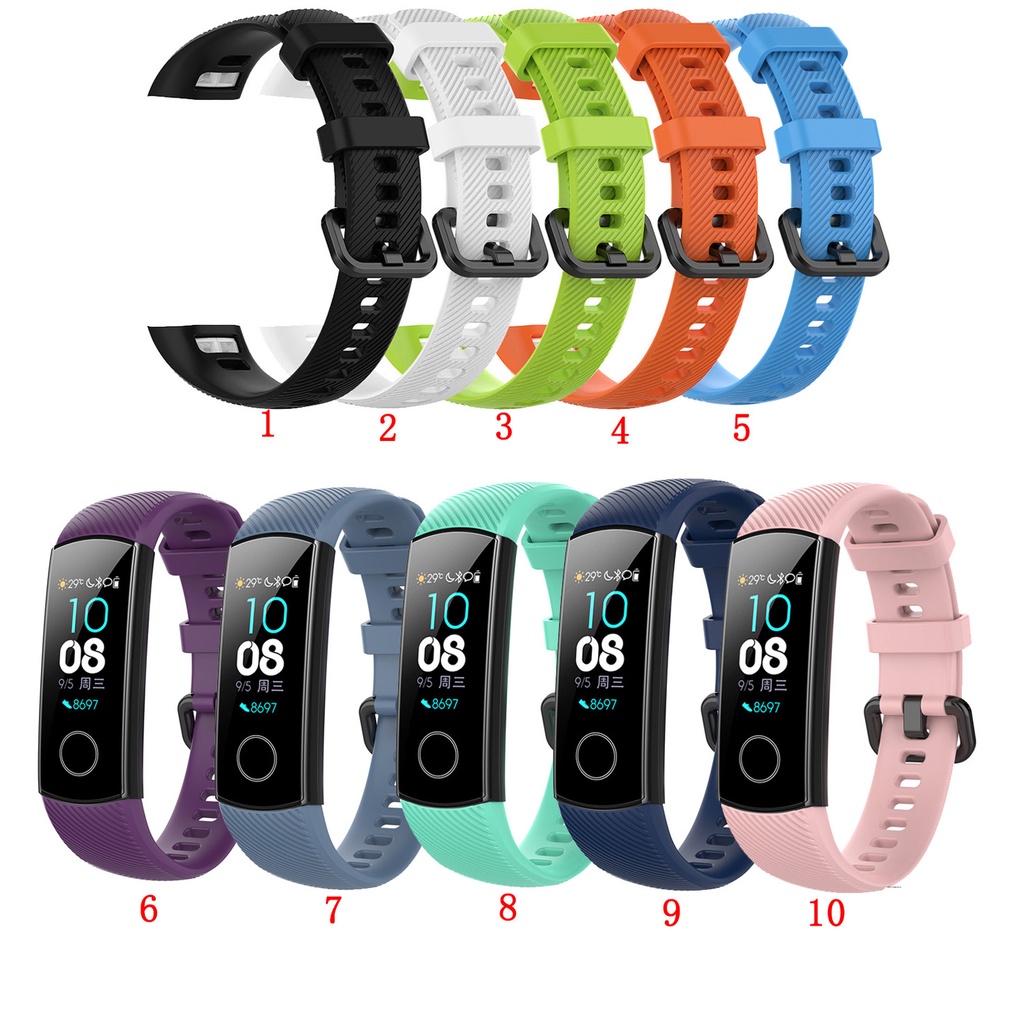Dây đeo silicon cho đồng hồ thông minh Honor Band 4 5