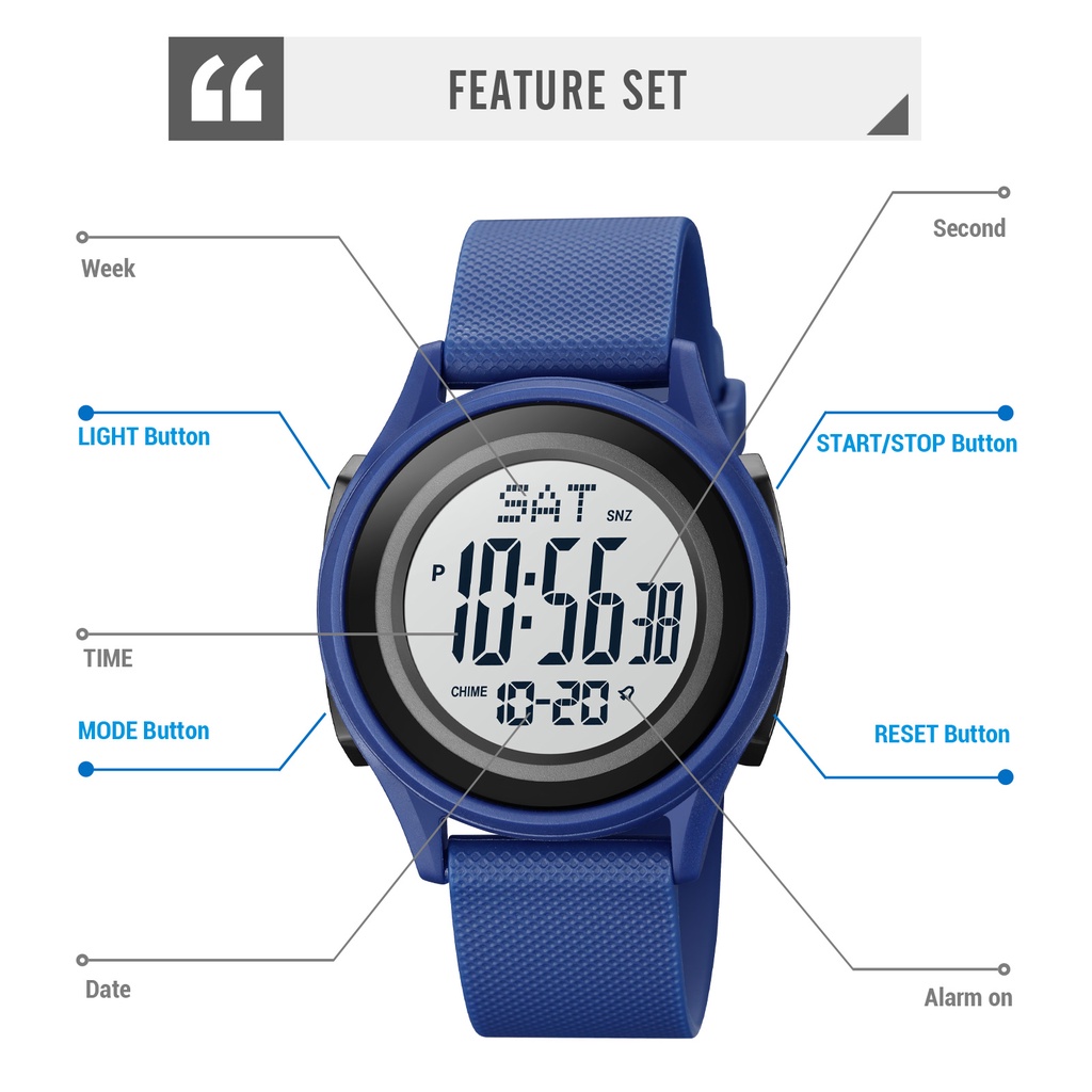 Đồng Hồ Điện Tử SKMEI 1893 Chống Thấm Nước 50m Cho Nam Giới